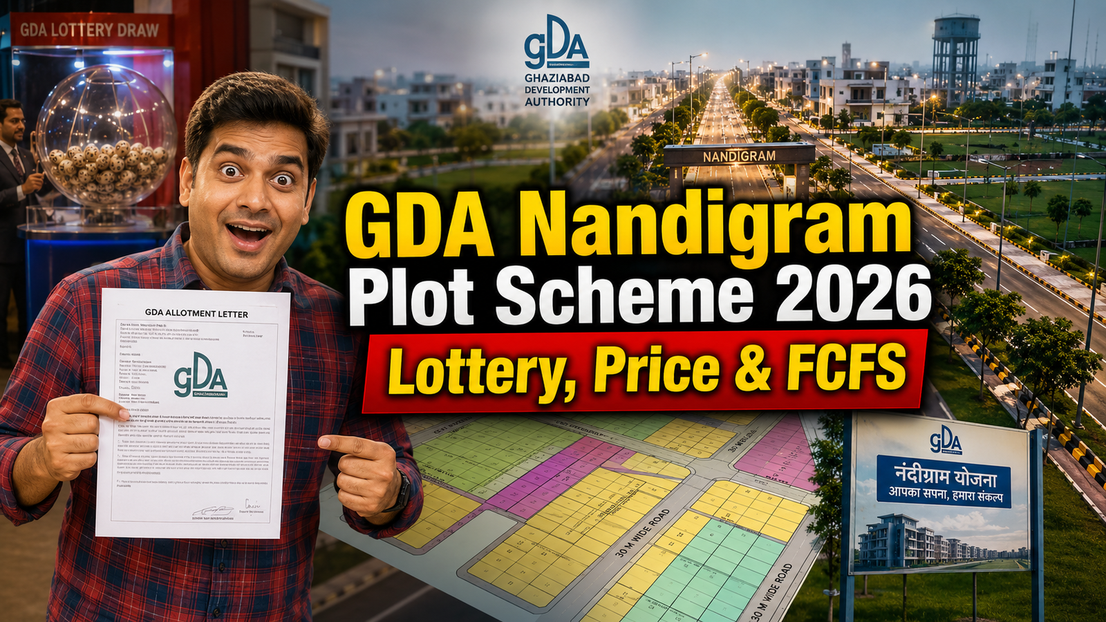 GDA Nandgram Plot Scheme 2026: Map, Latest Price, Draw Results & FCFS Status
