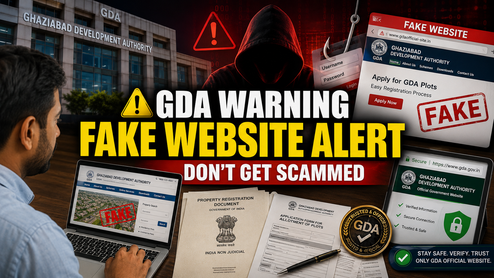 Ghaziabad Development Authority Public Notice 2026: Beware of Fake Websites and Fraud Alert