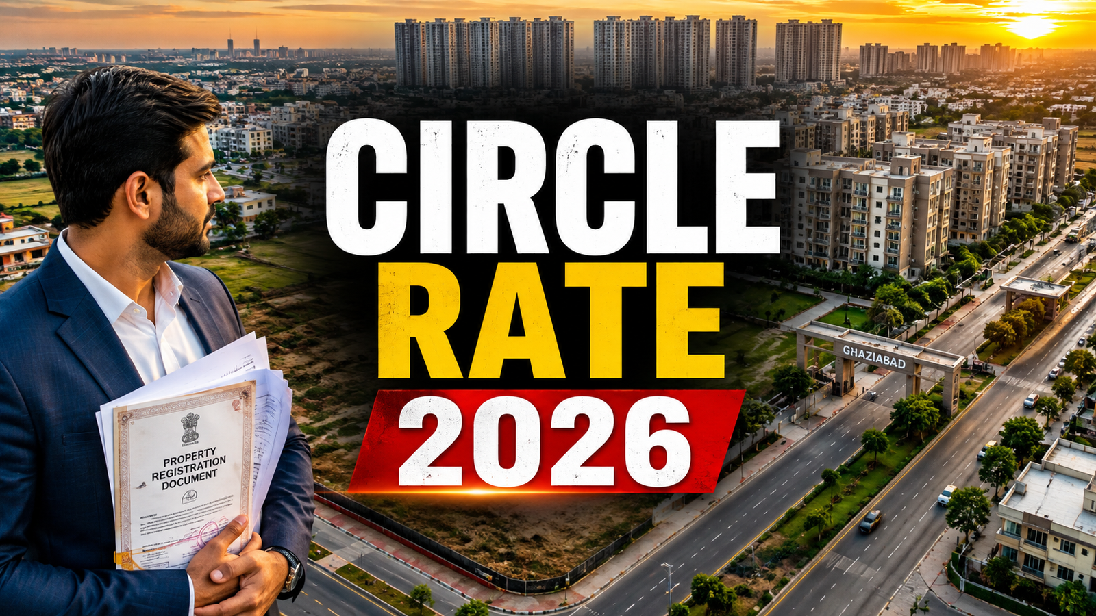 Circle Rate in Ghaziabad 2026: Area-wise Rates & Property Registration Cost