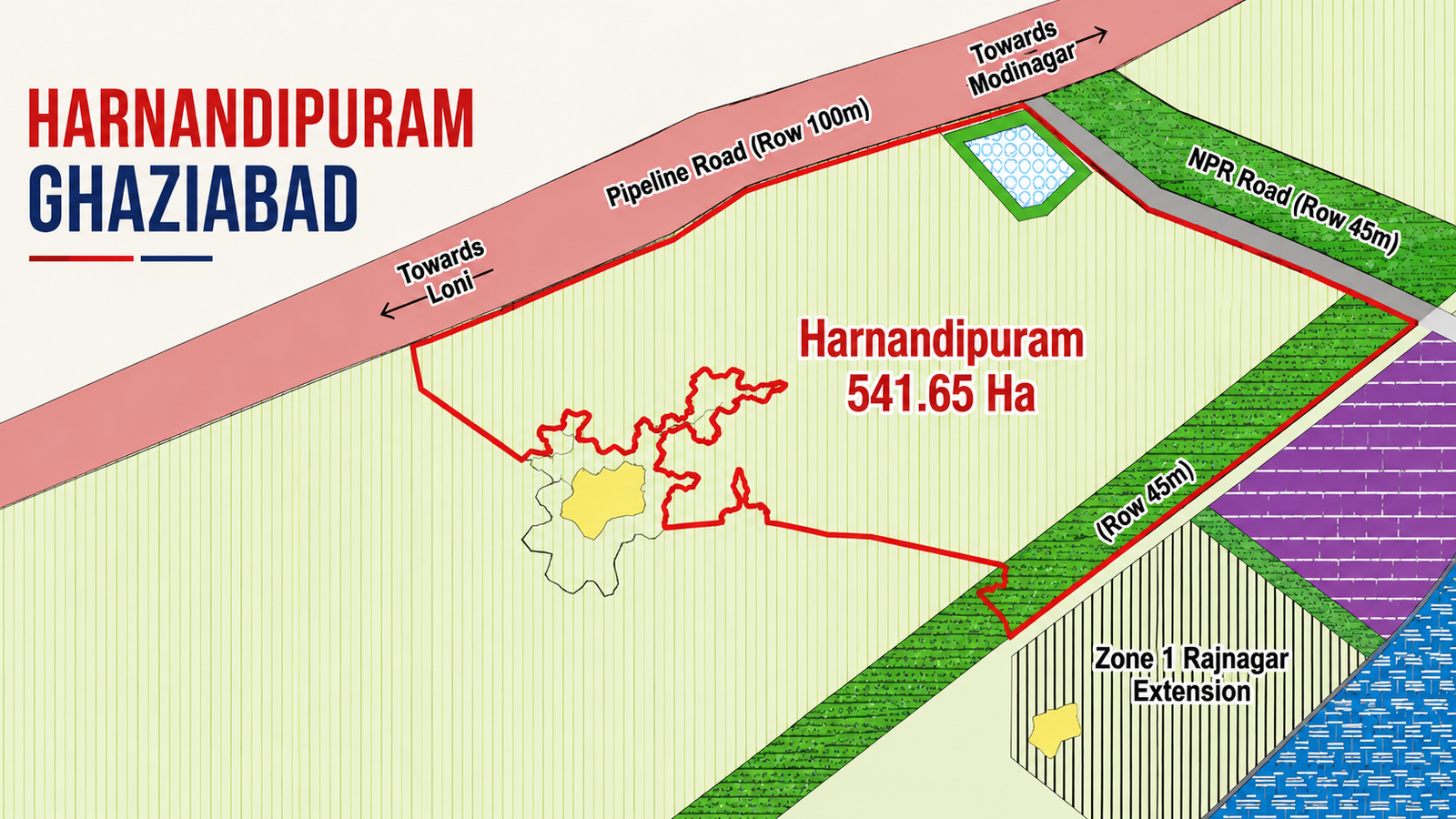 harnandipuram ghaziabad map
